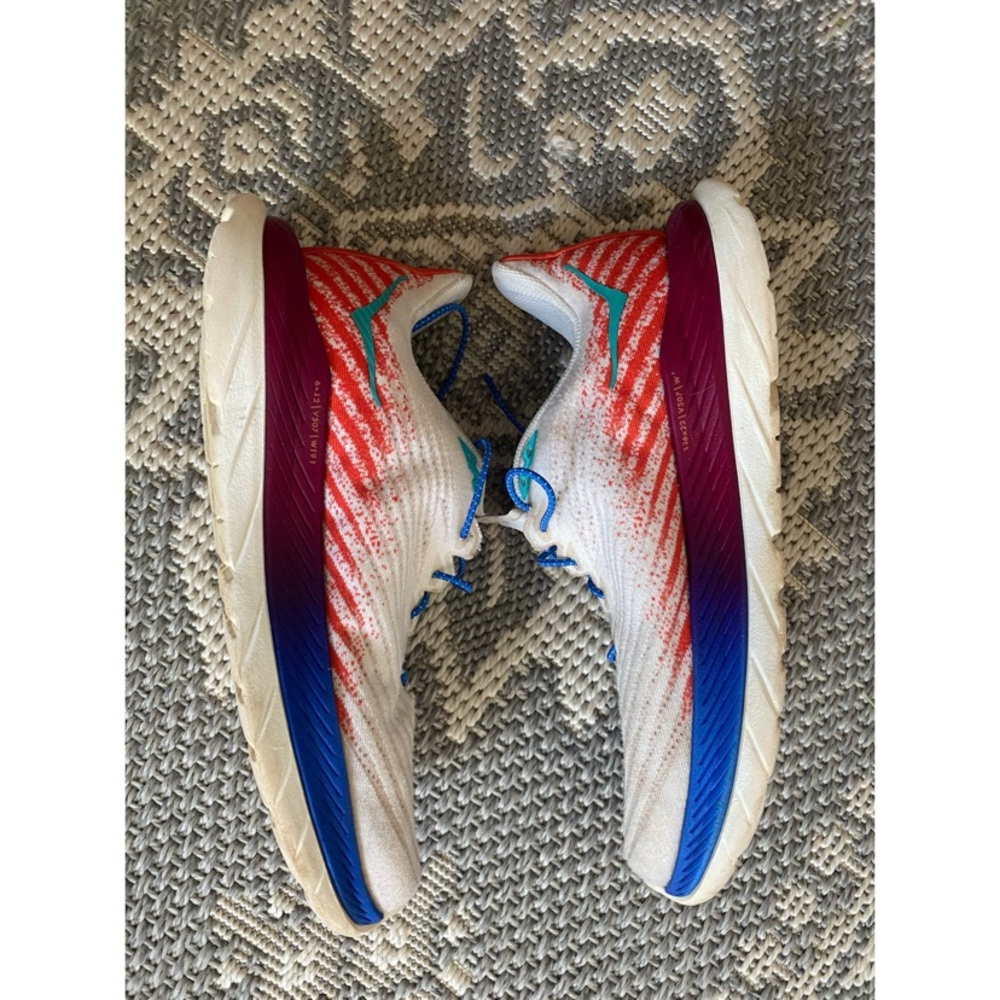 Hoka White and Blue Running Shoes - Picture 4 of 7